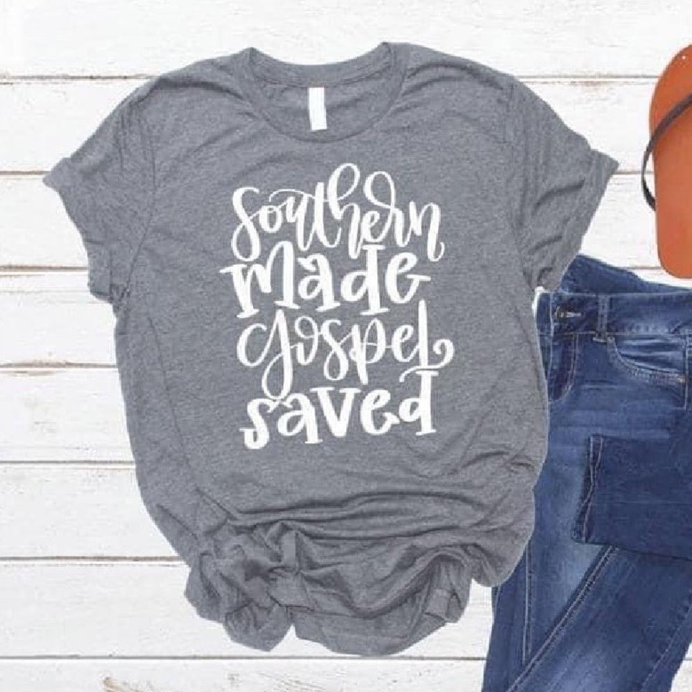 Southern Made Gospel Saved Graphic Tee